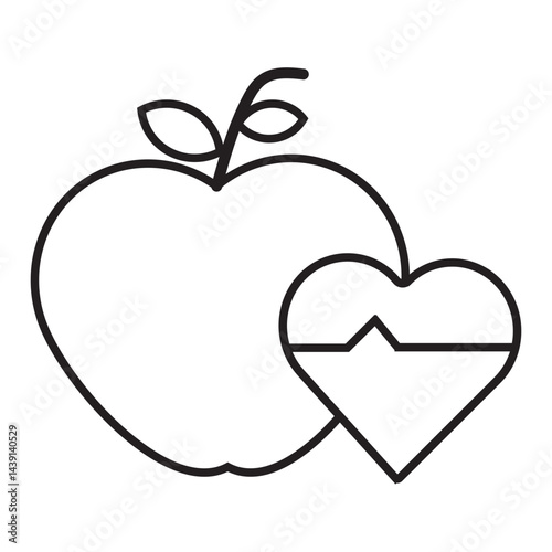 apple line icon