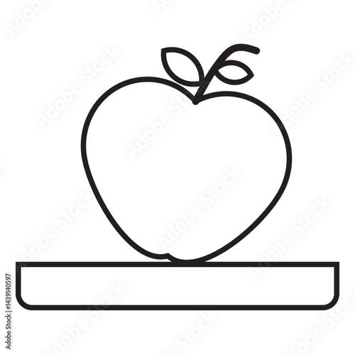 apple line icon