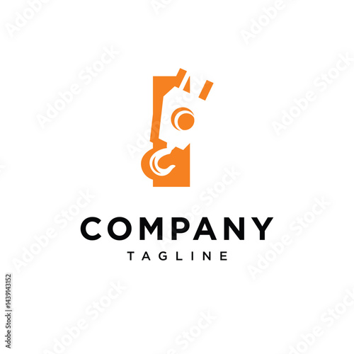 Letter I Catrol Logo Icon Vector