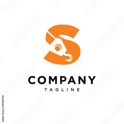 Letter S Catrol Logo Icon Vector