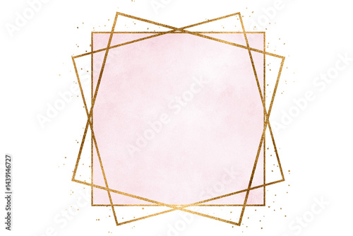 Fototapeta Naklejka Na Ścianę i Meble -  Wooden frame isolated on white, a 3d vector design concept