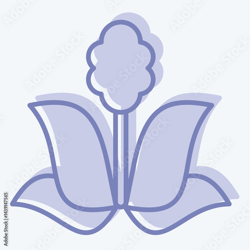 Icon Plant. related to Save the World symbol. two tone style. editable