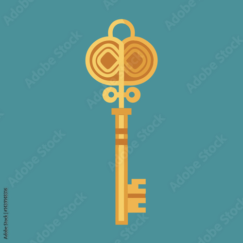 A Golden Antique Key To Unlock Infinite Opportunities and Possibilities