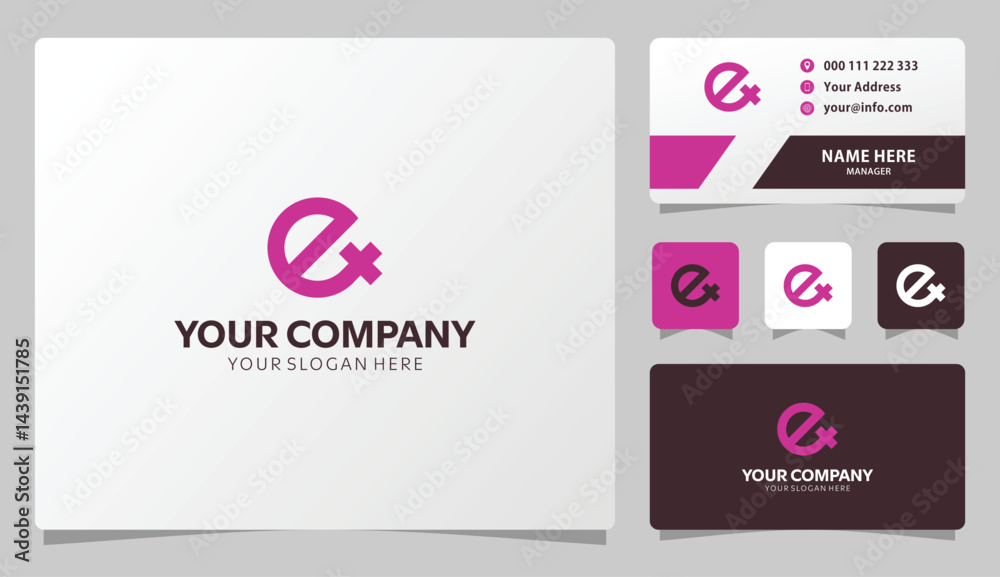 Fototapeta premium Elegant Ex logo design perfect for branding your business professional and stylish