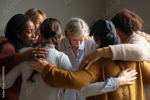 Women Supporting Each Other in a Circle of Compassion  