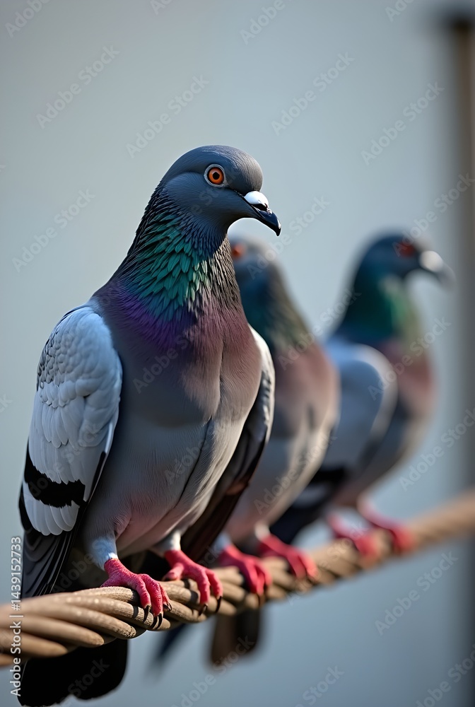 Fototapeta premium pigeon on the branch