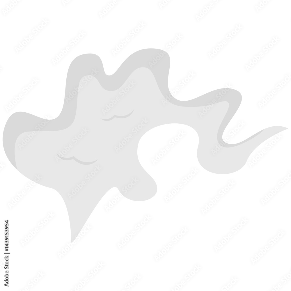 Smoke Clouds Element in Abstract Design. Vector Illustration. Smoke Clouds Element in Abstract Design. Vector Illustration.