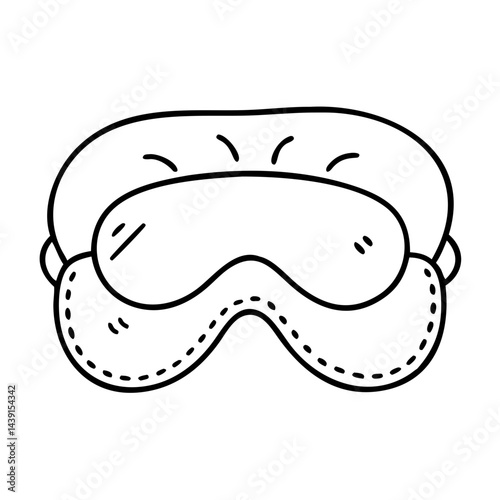 eye mask for sleeping icon, eye mask for sleeping line art - simple line art of eye mask for sleeping, perfect for eye mask for sleeping logos and icons