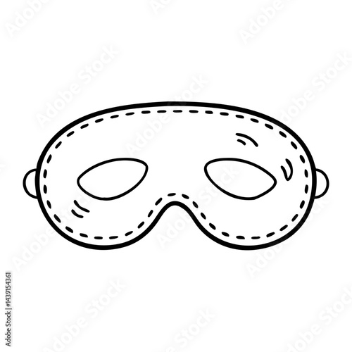 eye mask for sleeping icon, eye mask for sleeping line art - simple line art of eye mask for sleeping, perfect for eye mask for sleeping logos and icons