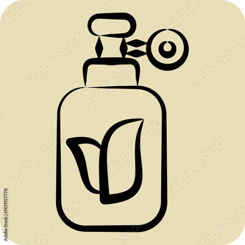 Icon Natural Gas. related to Save the World symbol. hand drawn style. editable