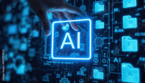 binary code background sign Artificial Intelligence