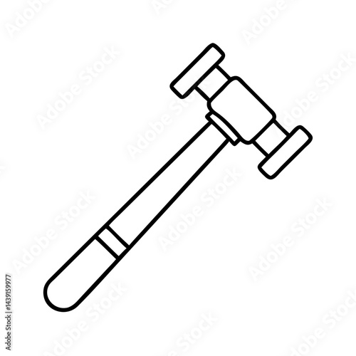 hammer icon, hammer line art - simple line art of hammer, perfect for hammer logos and icons