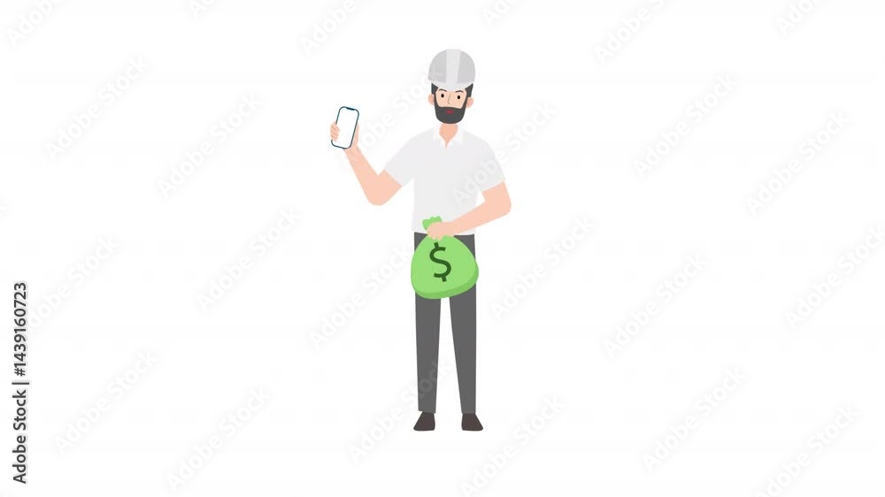 video man standing holding dollar bills cartoon animation
video man standing holding dollar bills cartoon animation