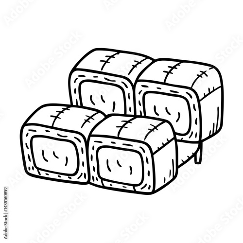 hay bale seating icon, hay bale seating line art - simple line art of hay bale seating, perfect for hay bale seating logos and icons