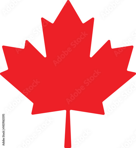 canadian flag on a white background, maple leaf on a white background