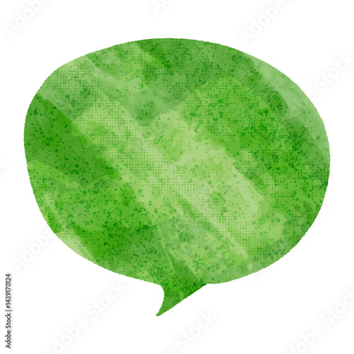 シンプルな水彩風の手描き吹き出し