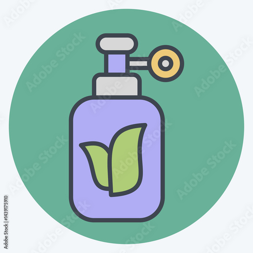 Icon Natural Gas. related to Save the World symbol. color mate style. editable
