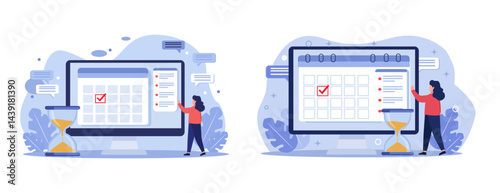 Online Scheduling and Task Management with Digital Calendar