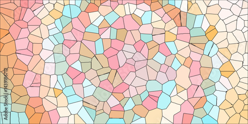 light multicolor crystallize abstract background in light sweet vector illustration. black stoke colors stone tile pattern. Cement kitchen decor. abstract mosaic polygonal vector background .	
