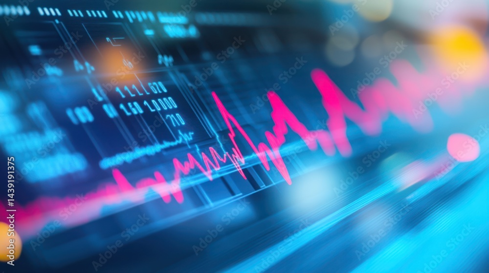 custom made wallpaper toronto digitalStock market data decline, city night background, financial analysis