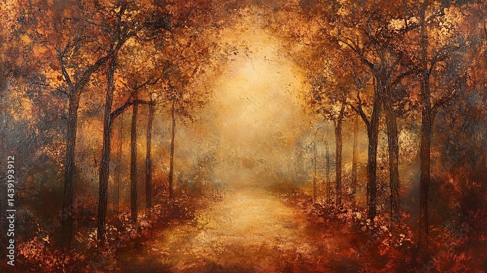 Autumnal forest path (1) Autumnal forest path (1)