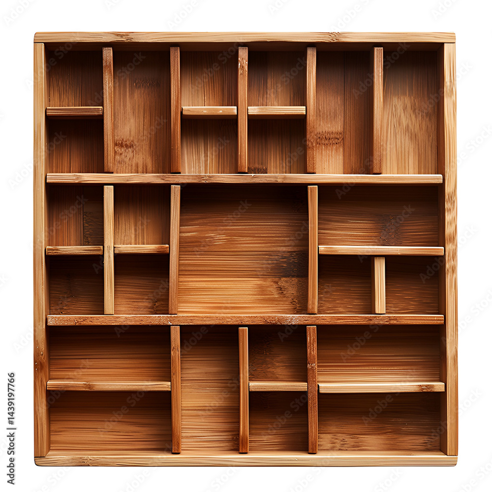 Wooden Organizer Box with Compartments Many Small Shelves, Wooden Organizer Box with Compartments Many Small Shelves,