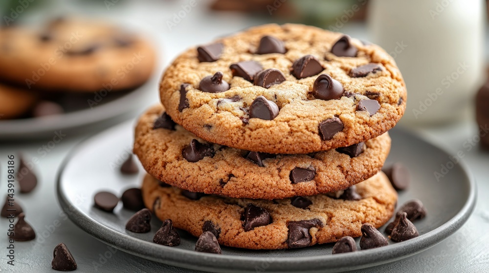 Stacked chocolate chip cookies (1) Stacked chocolate chip cookies (1)