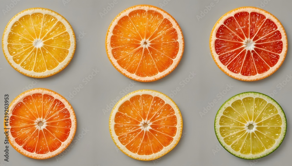Dried and Fresh Citrus Fruit Slices Set — Grapefruit, Orange, Lemon, Lime Dried and Fresh Citrus Fruit Slices Set — Grapefruit, Orange, Lemon, Lime