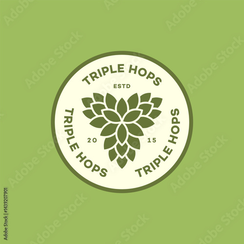 Triple hops logo