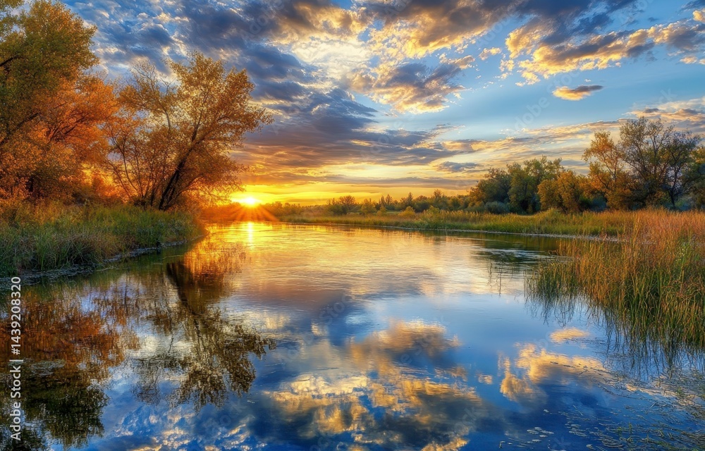 Fototapeta premium autumn in the park