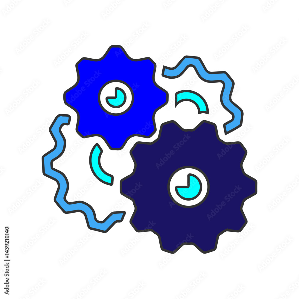 Obraz premium Factory prodution icon