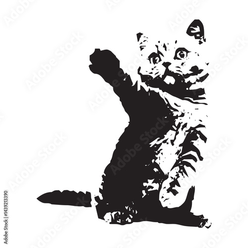 vector illustration of a cat