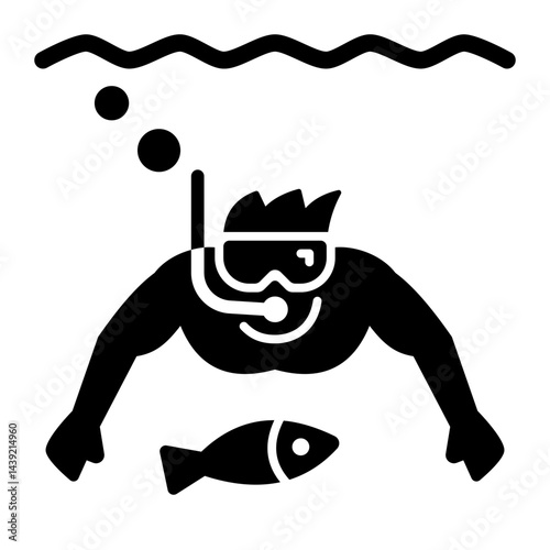 Snorkeling Icon
