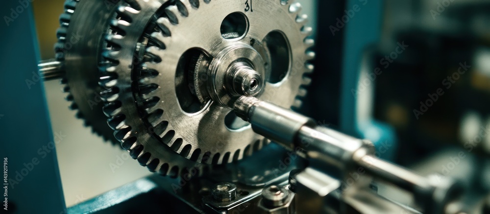 Precision Gears Meshing in Complex Machinery - Engineering Excellence Depicted Precision Gears Meshing in Complex Machinery - Engineering Excellence Depicted