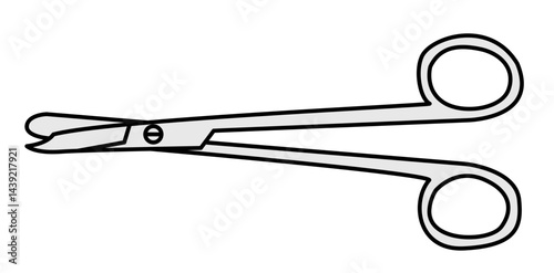Surgical instruments for medical interventions on black background