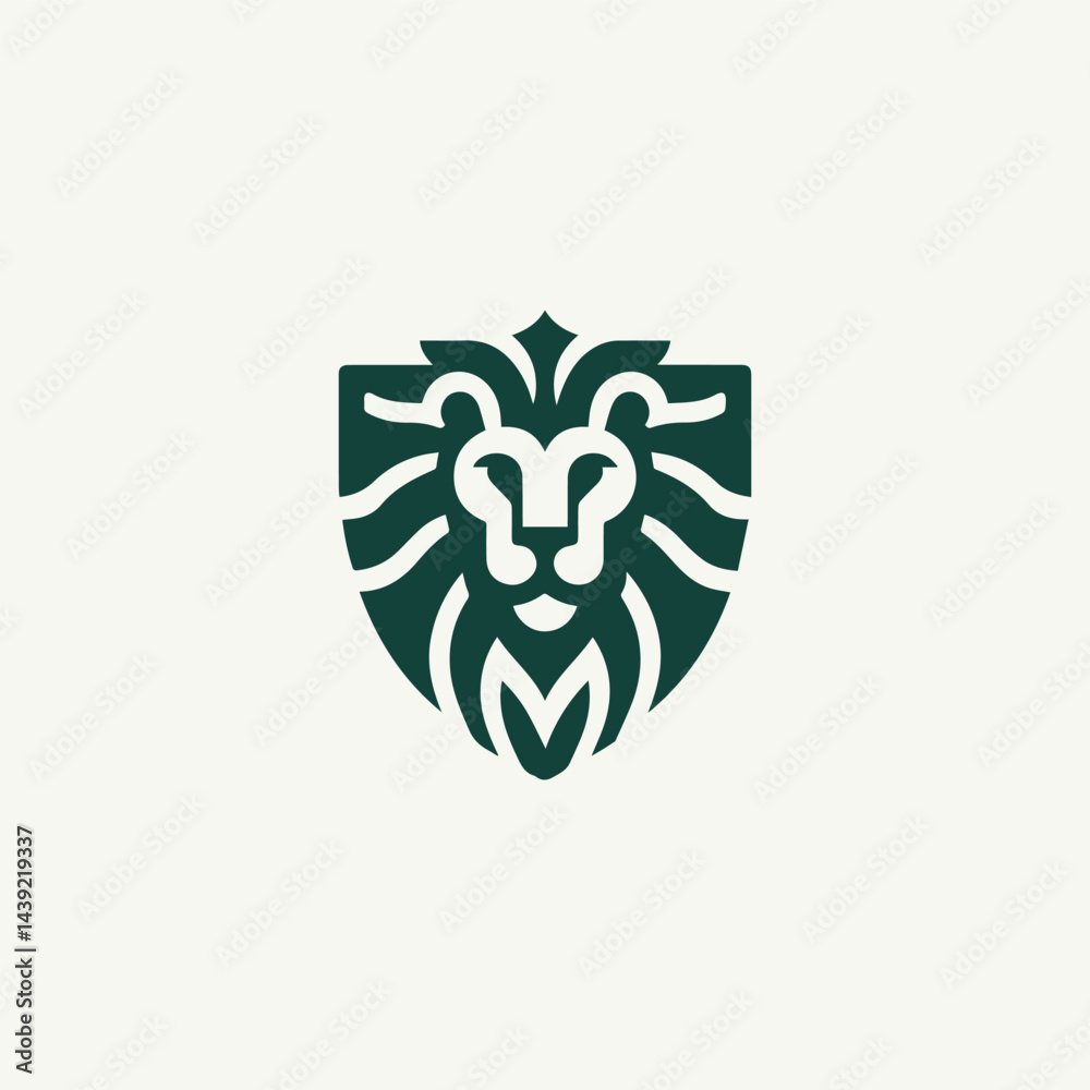Obraz premium Lion heraldry logo