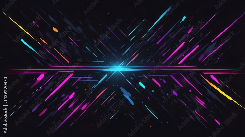 Fototapeta premium abstract colorful neon light background