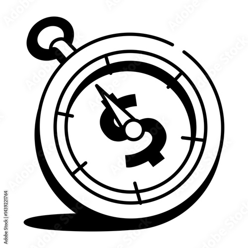 A hand drawn icon showing due payment 

