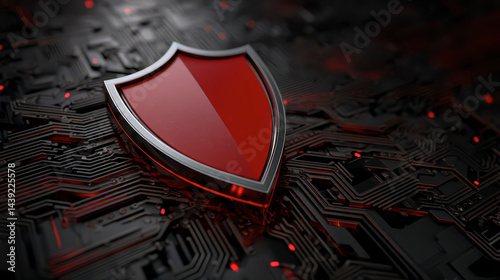 Cybersecurity Shield Protecting Digital Assets in the Modern Era photo