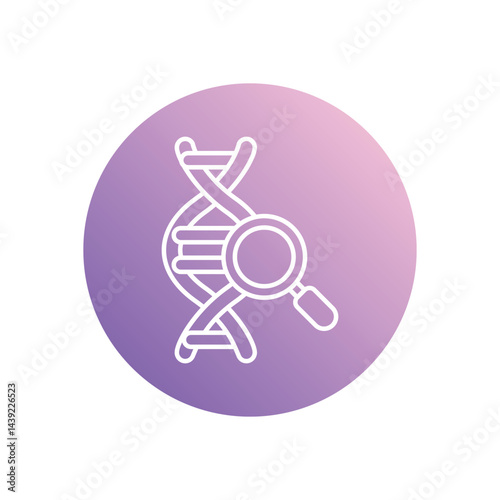 Genetics icon vector stock illustration