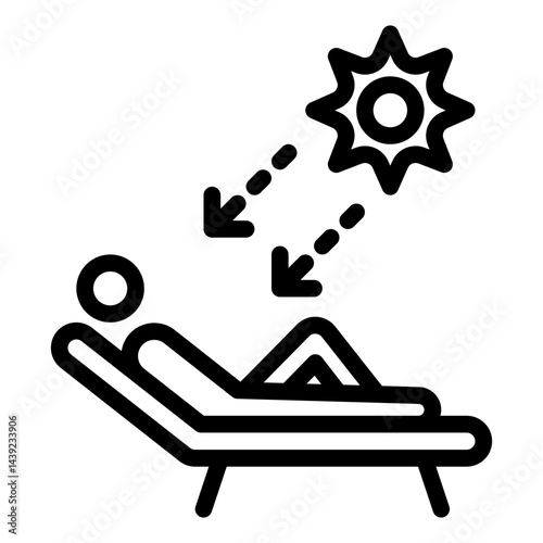 Sunbathing Icon