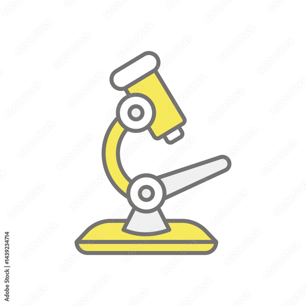 Microscope icon vector stock illustration