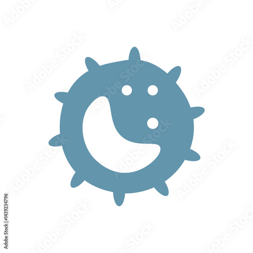 Obraz na płótnie White blood cell icon. Blood cell vector illustration. w salonie