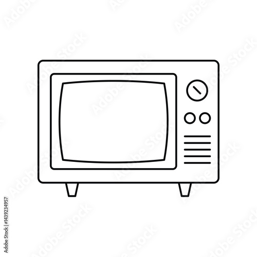 retro tv vector illustration