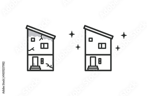 住宅　リフォームのイラスト