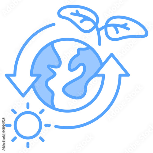 Ecosystem Blue Icon