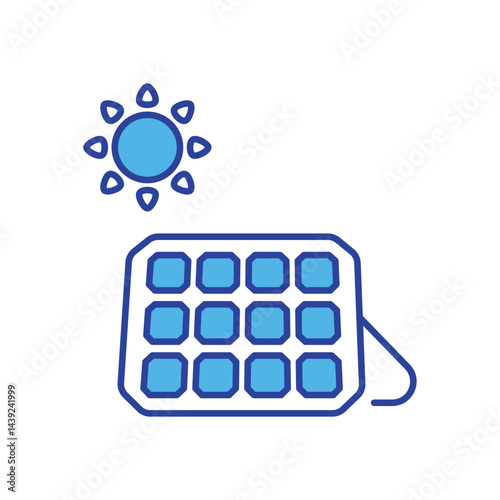 Solar System icon vector stock illustration