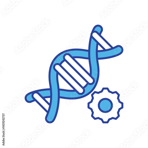 Genetic Engineering icon vector stock illustration