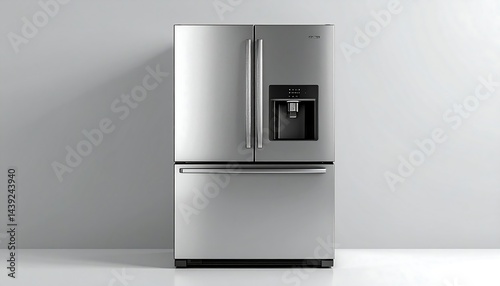 Sleek Stainless Steel French Door Refrigerator for Modern Kitchens