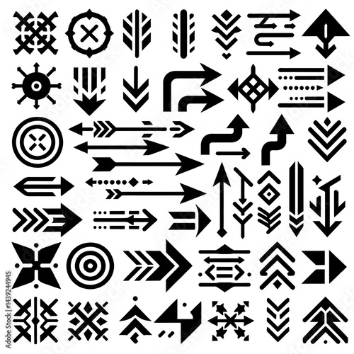 Collection of Arrows and Directional Symbols